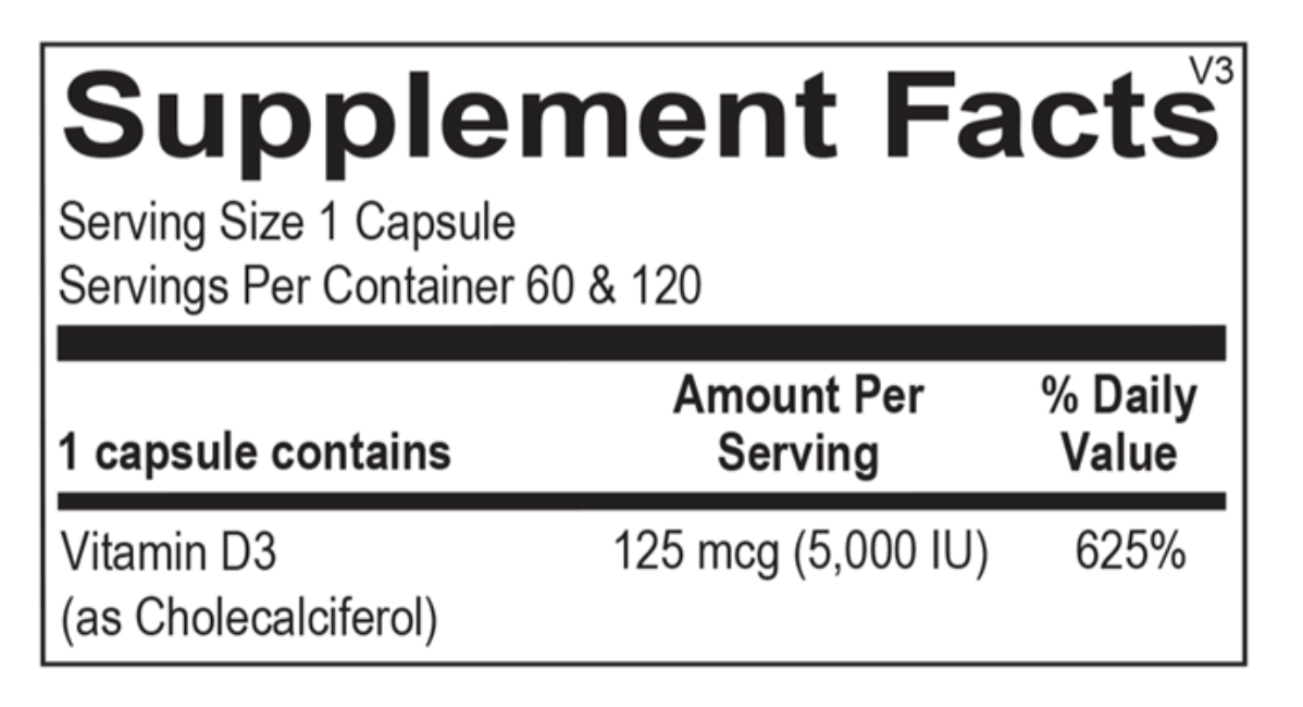 Vitamin D3 60ct